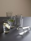 Vannglass 6pk rillet 10,5cm klar