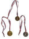 Medalje sett gull, sølv, bronse Original