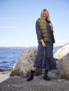 Lightweight vest med hette Oliven