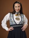Skjorte med broderi Marthe Hvit