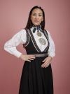 Skjorte med broderi Marthe Hvit
