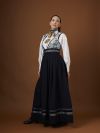Skjorte med broderi Marthe Hvit