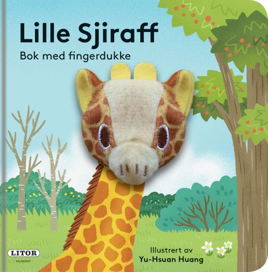 Lekebok Sjiraff med fingerdukke original