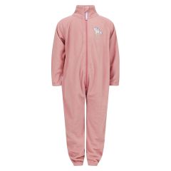 Fleecedress med broderi  