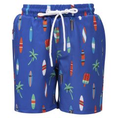 Badeshorts med print Sharks Azurblå