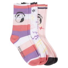 Sokker 3pk Squishmallows Rosa