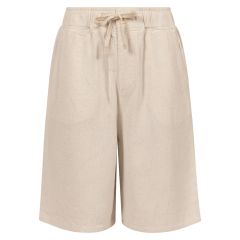 Shorts i linmiks Lys beige