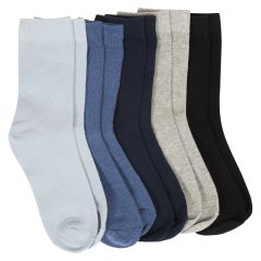 Sokker 5pk flerfarget Blå .