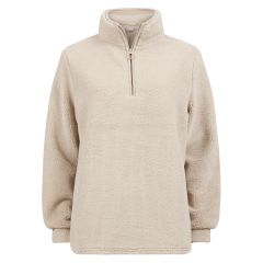 Ensfarget fleece overdel .