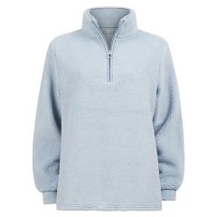 Ensfarget fleece overdel .