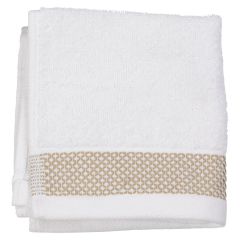 Vaskeklut Fana 30x30 Hvit-beige
