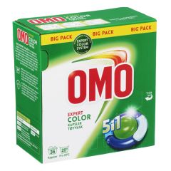 OMO Expert Color 5i1 vaskekapsler 36stk Original