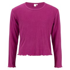 Ribbestrikket genser cropped Mira