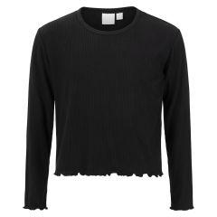Ribbestrikket genser cropped Mira