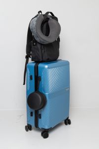 Nakkepute med reiseboks Sort