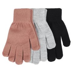 Hansker 3pk Rosa