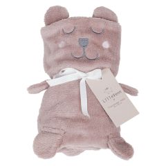 Fleeceteppe Teddy 80x80cm Rosa