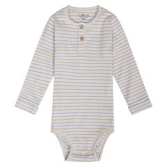 Body langermet Striper Blå-beige