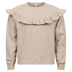 Genser med volanger Beige