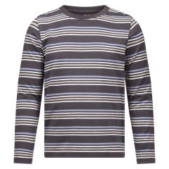 Genser med striper Grå-blåstripet