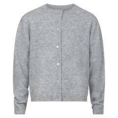 Strikket Cardigan Gråmerlert