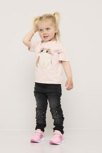 T-skjorte med katt Rosa