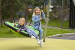 Joggebukse med lommer Blå