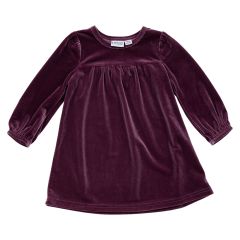 Babykjole i stretchvelour Lilla