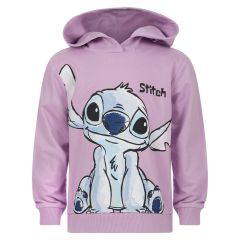 Hettegenser med søtt Stitch print Lys lilla