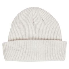 Ribbestrikket lue barn Offwhite