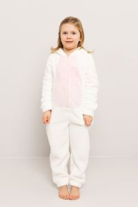 Jumpsuit hare med lange ører barn Hvit