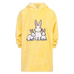 Megahoodie påske barn Gul