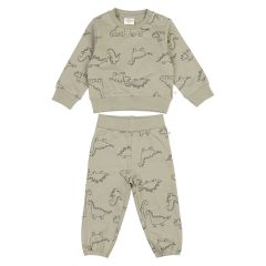 Joggedress med dinosaur print Grønn