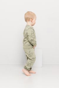 Joggedress med dinosaur print Grønn