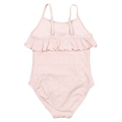 Badedrakt med volang Rosa
