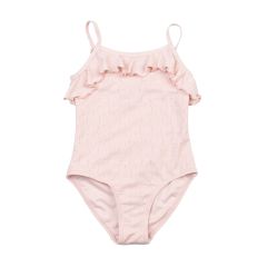 Badedrakt med volang Rosa