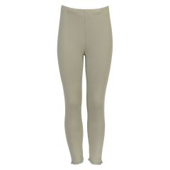 Leggings med blondekant Grønn