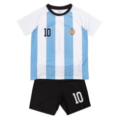 Fotballsett 2delt Argentina hvit-blå-sort