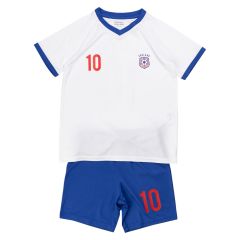 Fotballsett 2delt England hvit-blå
