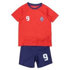 Fotballsett 2delt Norge rød-blå