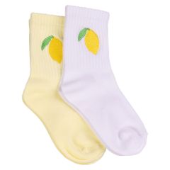 Tennissokk 2 PK Hvit-gul