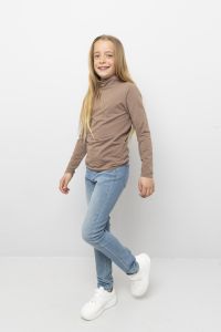 Genser høy hals Brun