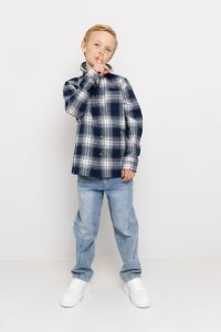 Flanell skjorte Blå rutet