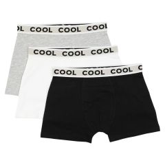 boxer ensfarget 3 pk Grå-marine