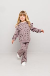 Sweatgenser blomstret Lilla
