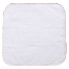 Vaskeklut med kanting i 5pk  Hvit/Beige 