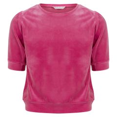 Mari Velour genser til barn fuksia