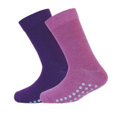 Sokker med antigli 2pk Rosa