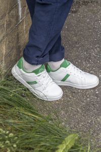 Sneaker Logo Sibba Hvit-grønn