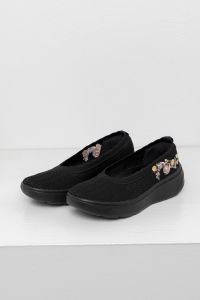 Sneaker comfort ballerina bunadsko Sigrid Sort